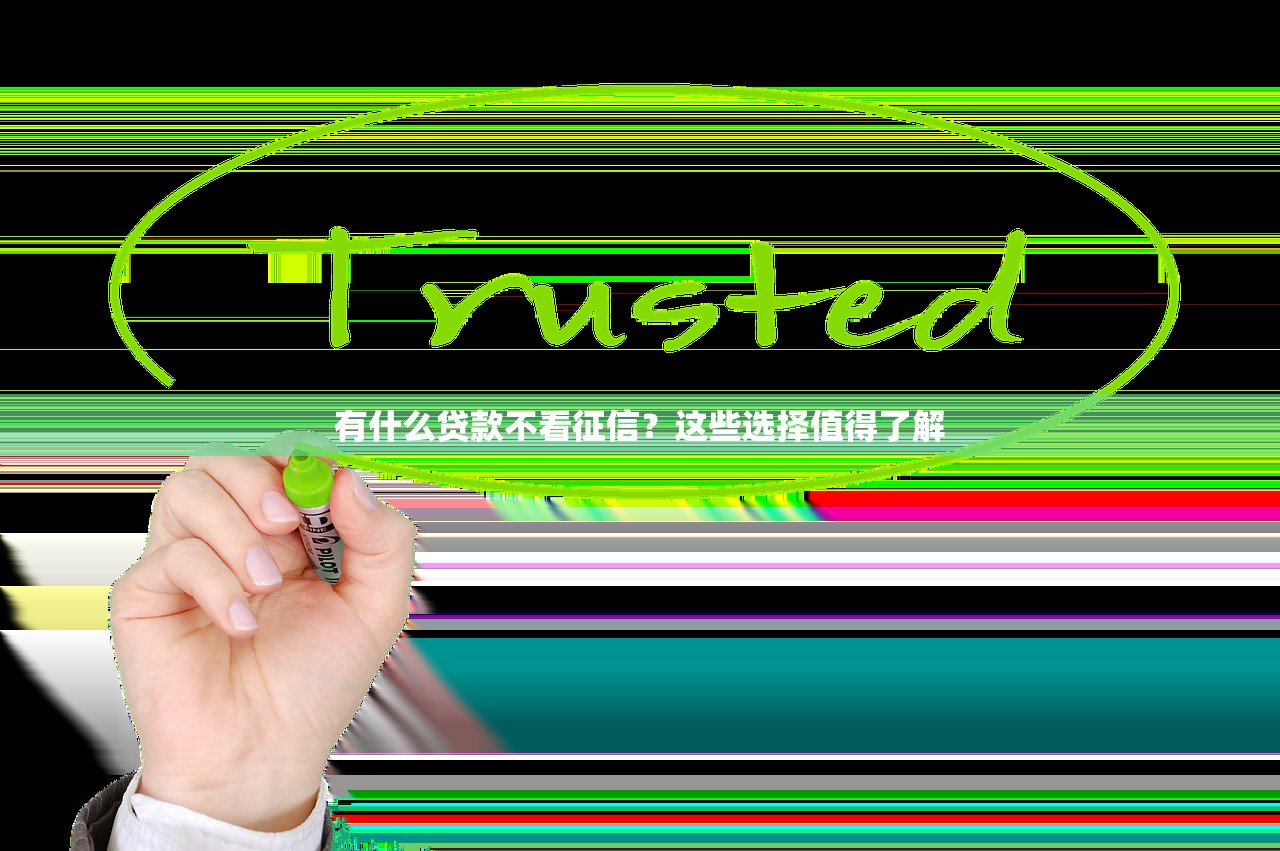 有什么贷款不看征信？这些选择值得了解