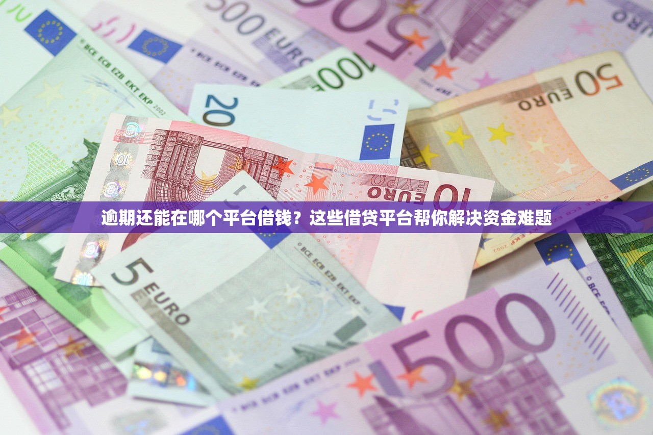 逾期还能在哪个平台借钱？这些借贷平台帮你解决资金难题