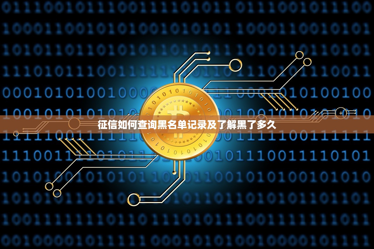 征信如何查询黑名单记录及了解黑了多久