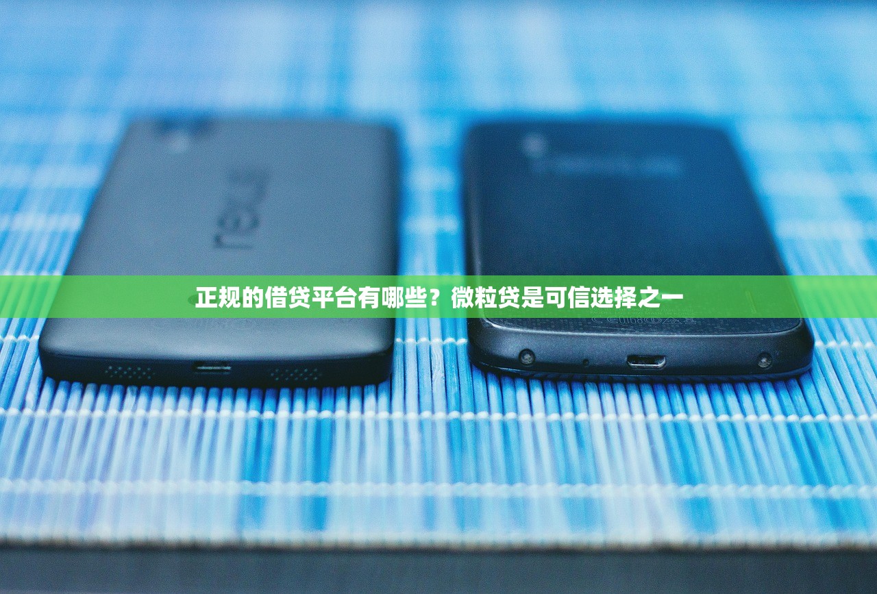 正规的借贷平台有哪些？微粒贷是可信选择之一