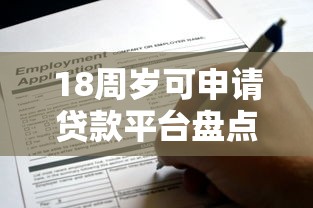 18周岁可申请贷款平台盘点：正规低息渠道推荐及申请攻略