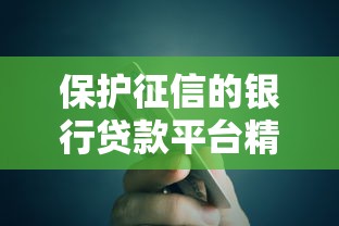 保护征信的银行贷款平台精选指南