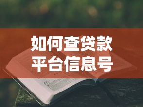 如何查贷款平台信息号？最全验证资质攻略