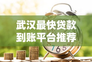 武汉最快贷款到账平台推荐:急用钱必看这5家靠谱选择 武汉最快贷款到账平台推荐:急用钱必看这5家靠谱选择