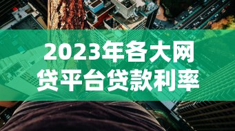2023年各大网贷平台贷款利率对比及选择指南