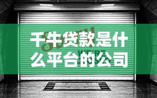 千牛贷款是什么平台的公司？揭秘这家贷款机构的背景与可靠性