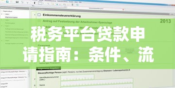 税务平台贷款申请指南:条件、流程及注意事项 税务平台贷款申请指南:条件、流程及注意事项