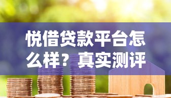 悦借贷款平台怎么样？真实测评+申请攻略+用户口碑解析
