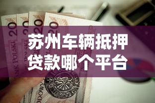 苏州车辆抵押贷款哪个平台好?这5家靠谱机构值得优先考虑 苏州车辆抵押贷款哪个平台好?这5家靠谱机构值得优先考虑