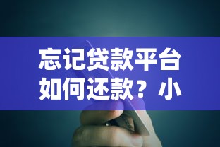 忘记贷款平台如何还款？小额贷款偿还指南
