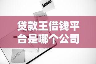 贷款王借钱平台是哪个公司的？深度解析其背景与使用攻略