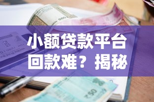 小额贷款平台回款难？揭秘背后原因及应对策略