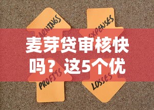麦芽贷审核快吗？这5个优势解决资金难题