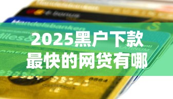 2025黑户下款最快的网贷有哪些？实测这5个平台秒到账