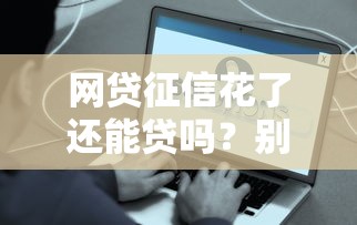 网贷征信花了还能贷吗？别慌！这些方法帮你解决难题