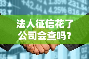 法人征信花了公司会查吗？企业贷款避坑指南