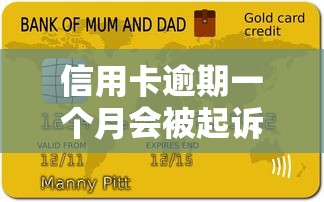 信用卡逾期一个月会被起诉吗？真实情况分析+避坑经验分享