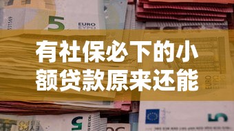 有社保必下的小额贷款原来还能这样用！