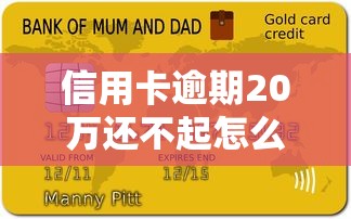 信用卡逾期20万还不起怎么办会查封房子吗？3招化解危机