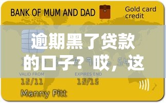 逾期黑了贷款的口子？哎，这征信咋整？手把手教你破局