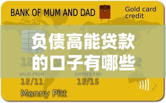 负债高能贷款的口子有哪些？3个低门槛渠道+避坑指南