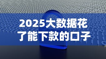 2025大数据花了能下款的口子真实评测
