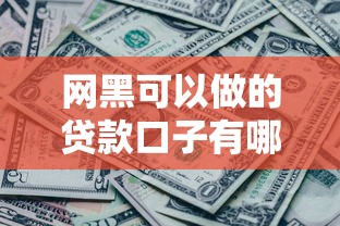 网黑可以做的贷款口子有哪些？老哥实测这5个平台还能下款