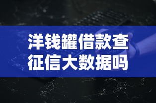 洋钱罐借款查征信大数据吗？这些细节你必须了解