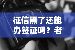 征信黑了还能办签证吗？老哥实测避坑指南