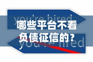 哪些平台不看负债征信的？这5个渠道或许能解决你的难题