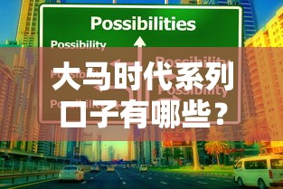 大马时代系列口子有哪些？资深用户实测这3种方案最靠谱