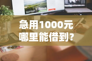急用1000元哪里能借到？5个靠谱渠道快速到账