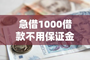 急借1000借款不用保证金？这5个平台当天就能到账