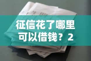 征信花了哪里可以借钱？20岁年轻人必看借款攻略