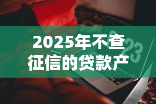 2025年不查征信的贷款产品有哪些？这些渠道真的靠谱吗？
