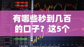 有哪些秒到几百的口子？这5个平台当天放款