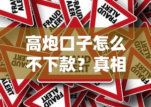 高炮口子怎么不下款？真相了！必看避坑指南