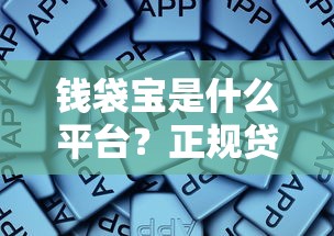钱袋宝是什么平台？正规贷款平台推荐