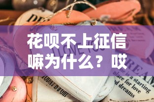 花呗不上征信嘛为什么？哎，原来这些细节你忽略了！