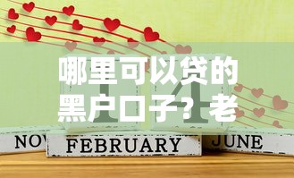 哪里可以贷的黑户口子？老哥实测这几个平台还能试试