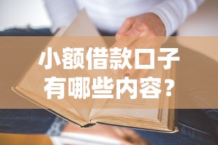 小额借款口子有哪些内容？真实渠道大解析
