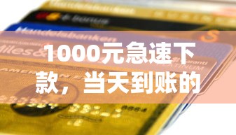 1000元急速下款，当天到账的靠谱平台有哪些？
