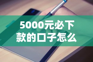 5000元必下款的口子怎么申请？实测技巧+避坑指南