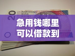 急用钱哪里可以借款到银行卡？试试这几个快速到账的平台