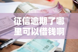 征信逾期了哪里可以借钱啊？这几个渠道还能申请