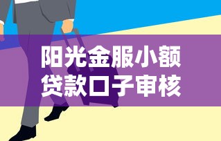 阳光金服小额贷款口子审核快吗？这几个条件要注意！