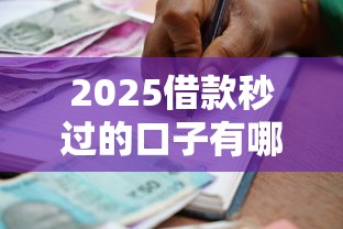2025借款秒过的口子有哪些？实测3个高通过率平台推荐