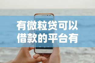 有微粒贷可以借款的平台有哪些？这几个渠道值得试试