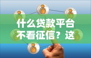 什么贷款平台不看征信？这5个靠谱选择实测有效