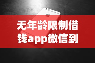 无年龄限制借钱app微信到账？这三款平台审核快额度高